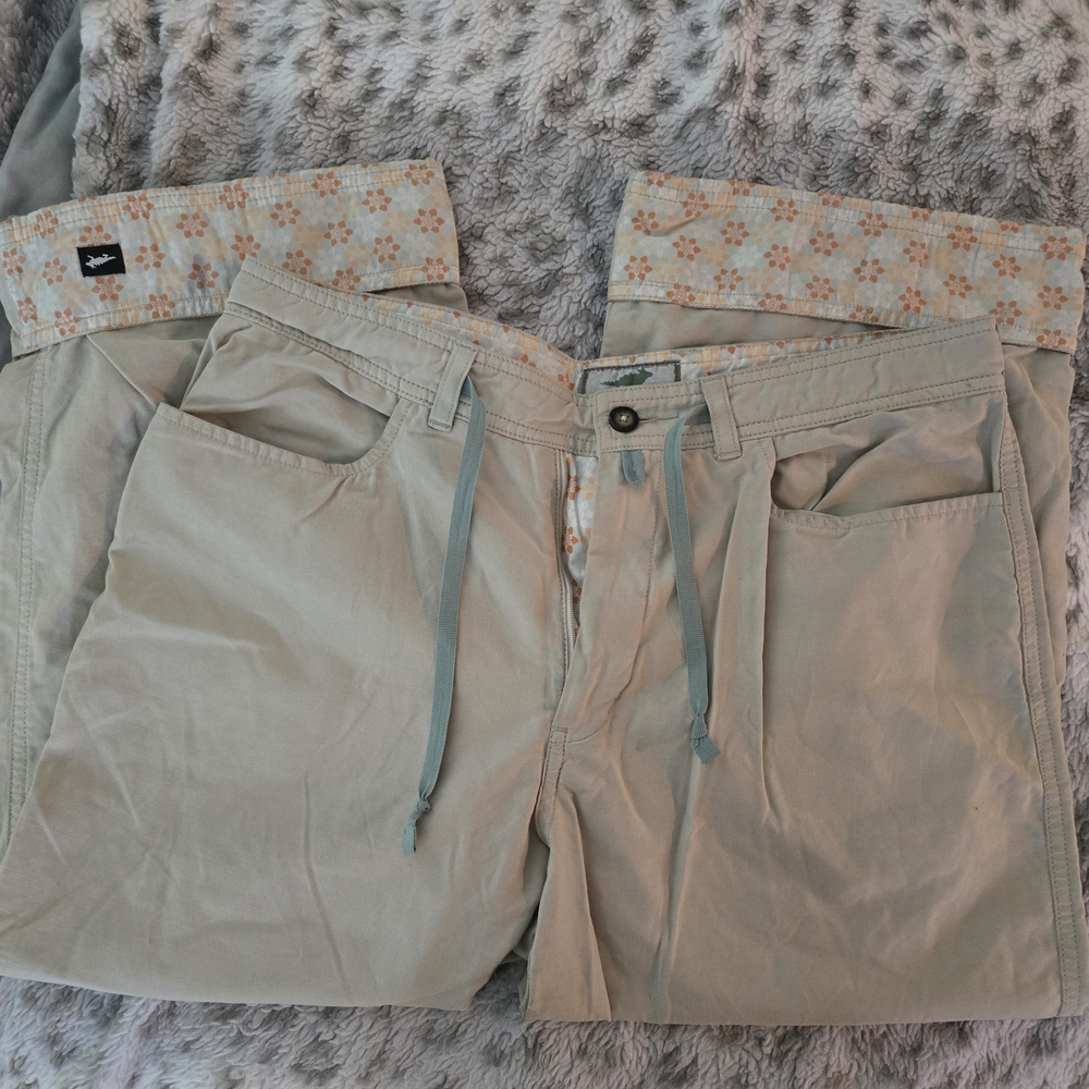 Horny Toad Cargo Pants with Floral Trim